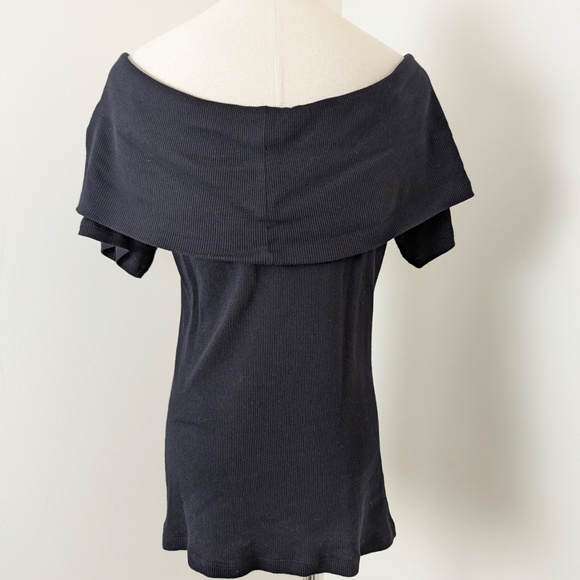 Michael Kors Off-the-Shoulder Top Knit Bardot Asymmetrical - Picture 5 of 9